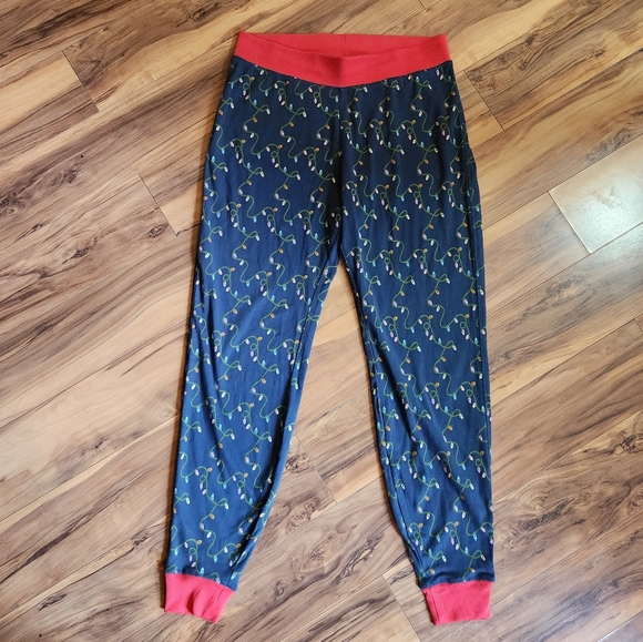 Pact Organic Dream Bigger Pajama Set Christmas Lights Size L - Picture 11 of 16